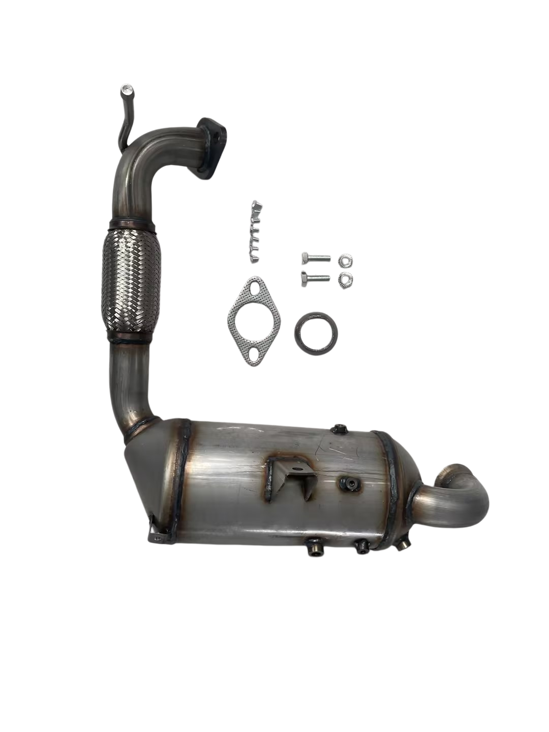 Dieselpartikelfilter (DPF) mit Dichtungen und Schrauben f&uuml;r Ford Fiesta